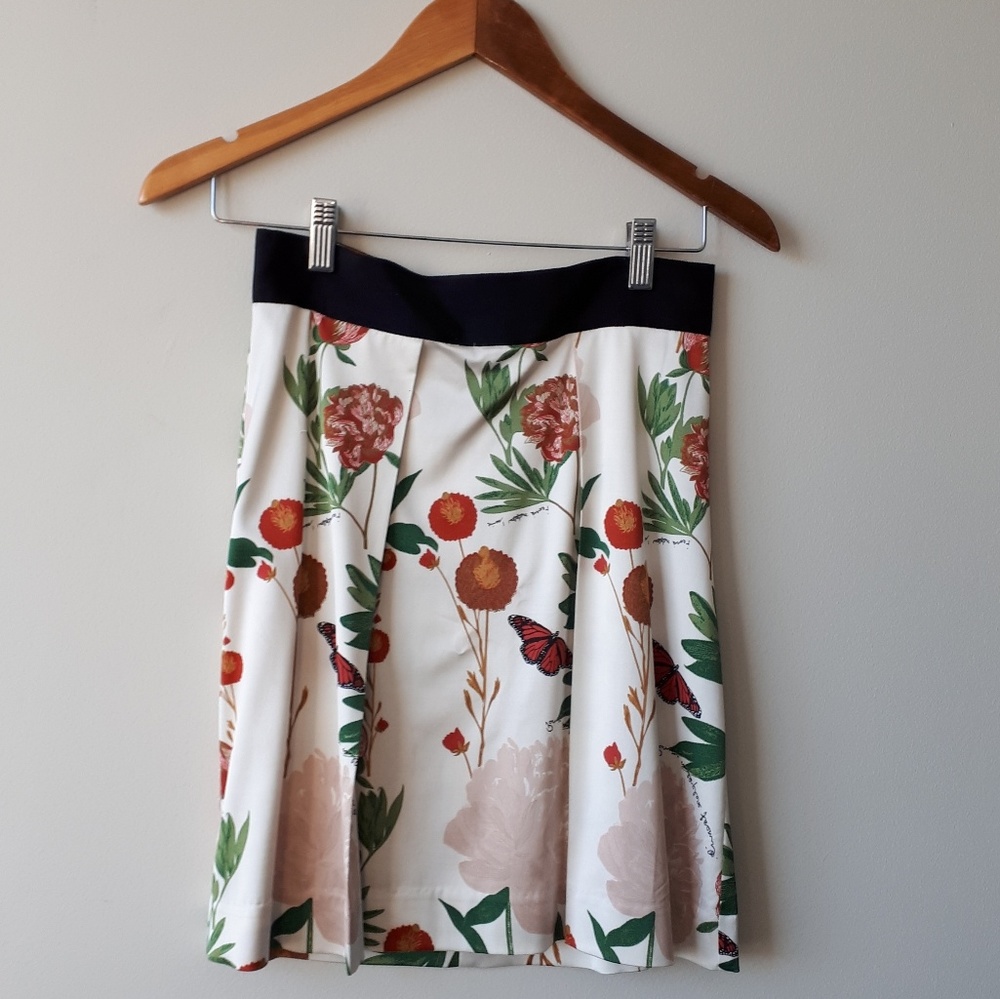 H&M Floral Spring Pleated  Skirt